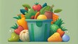 A food waste reduction program collects excess food from restaurants and grocery stores redistributing it to those in need and diverting it from