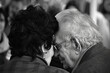Older people showing care for one another demonstrates the depth of love that has existed for a long time