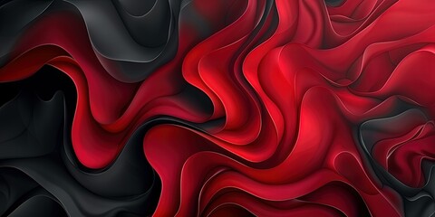 Poster - abstraction, combination of red and black colors, for design, graphics, background, wallpaper