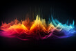 © Tommyview - Sound waves modern sound equalizer. Radio wave icons. Volume level symbols. Music frequency. Abstract digital equalizers for music application