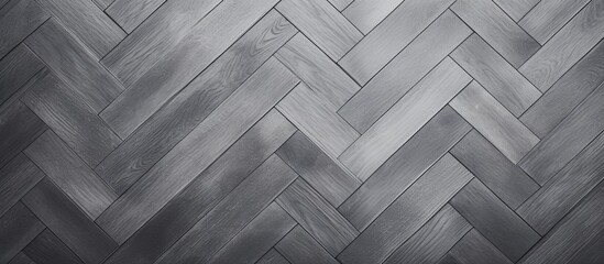 Sticker - Focused view of a monochromatic image displaying a detailed herringbone design, commonly used in textiles and flooring