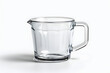 glass measuring cup on white