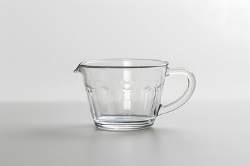 Canvas Print - glass measuring cup on white