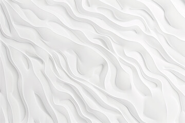 Wall Mural - White wall with stylized organic wavy lines in ar style patterns wallpaper