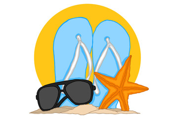 Summer Beach Item Vector