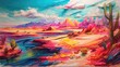 abstract beach drawing scrible crayon background illustration