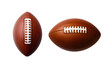 © Giu Studios - High School, College, and Junior American football ball set: A close up, Isolated on Transparent Background, PNG