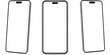 © fad82 - Realistic phone mockup. Smartphone blank screen, phone mockup.