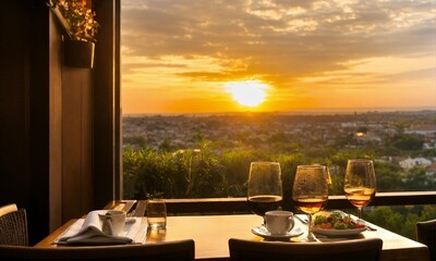 Canvas Print - table setting in the restaurant