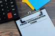 © syahrir - Concept of Prior Authorization Form write on paperwork isolated on wooden background.