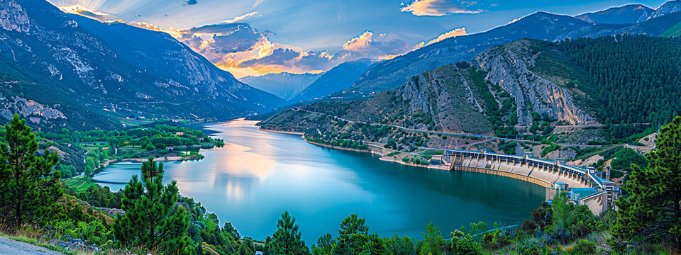 Montenegro mountains and Kotor bay, scenic travel destination, beautiful nature and cityscape