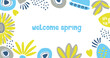 Cheerful Spring Greeting Floral Design