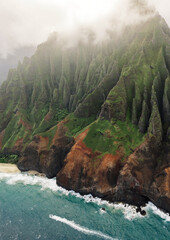 Wall Mural - Aerial view of Na Pali Coast, Kauai Island, Hawaii