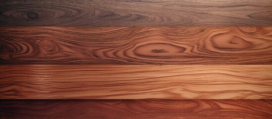 Sticker - Detailed view of a solid wooden table showcasing a variety of beautiful wood grains and textures