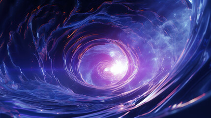 Poster - Abstract background with swirl of colors twisting in motion in vivid color vortex.