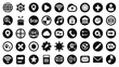 © AnilChandra - big-set-of-black-universal-web-icons-vector-image white background vector illustration
