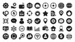 © AnilChandra - big-set-of-black-universal-web-icons-vector-image white background vector illustration
