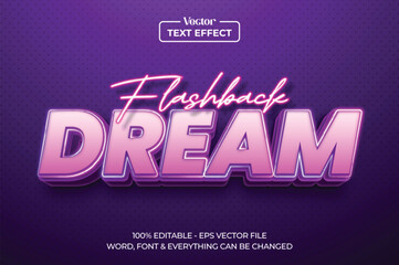 Wall Mural - editable text effect in gradient neon sign style
