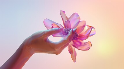 glass flower	
