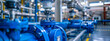 Industrial pipeline in a factory, showcasing the complexity of engineering and machinery