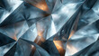 sharp edgy abstract metal background, cold color palette