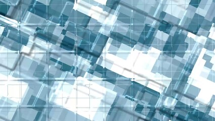 Wall Mural - Abstract geometric stripes line wavy animation background.