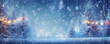 Christmass print cartboard background. Christmass template with snow trees and flakes.
