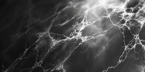 Close-up shot of a spider web, suitable for nature themes