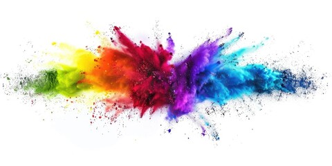 Wall Mural - Vibrant powder explosion perfect for celebrations or artistic projects