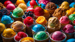 colorful ice cream design creative