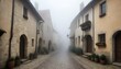 Fog-Creeping-Through-The-Streets-Of-A-Medieval-Vil-