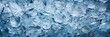 Top view transparent blue glossy ice texture background