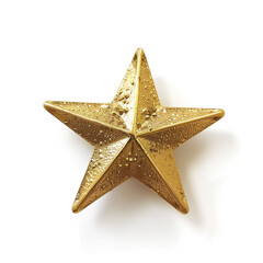 gold star on white background