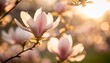 flowering magnolia soulangiana spring pink flowers