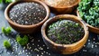  nutritional benefits of superfoods such as quinoa, kale, and chia seeds. 