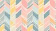 Cute pastel colorful herringbone pattern background with stripes and lines Soft color geometric texture for nursery wallpaper Generative AI