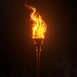 © Naret - Cartoon 3D torch of remembrance eternal flame