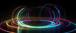 colorful circle neon light, gradation 63
