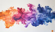 Acrylic colors in water Ink blot 