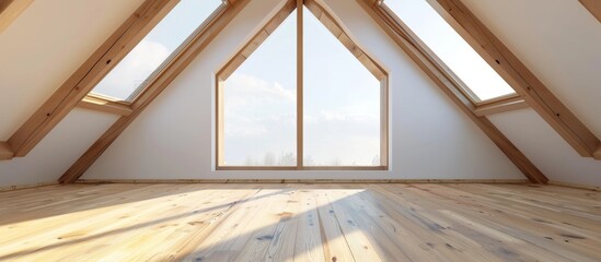 Canvas Print - A room featuring a window and wooden floor