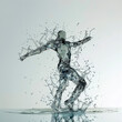 © mindstorm - Freshness Fresh water splash shaped like a human.