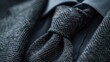 Dark Grey Tie Close-Up