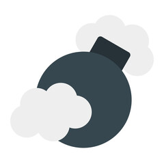 Sticker - smoke bomb icon 