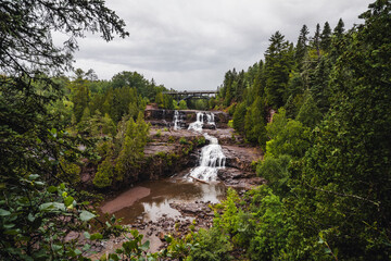 Wall Mural - waterfall in park (minnesota)