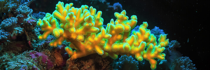 Wall Mural - colourful coral on the reef