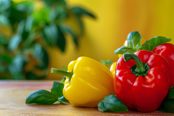 Wall Mural - yellow bell peppers