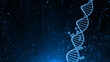 Dna chain and corona virus copy space illustration background.