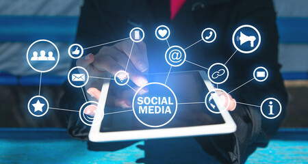 Social Media concept. Network. Communication