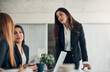 © Flamingo Images - CEO talking with her team during a boardroom meeting in an office