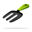 Gardening fork vector isolated illustration